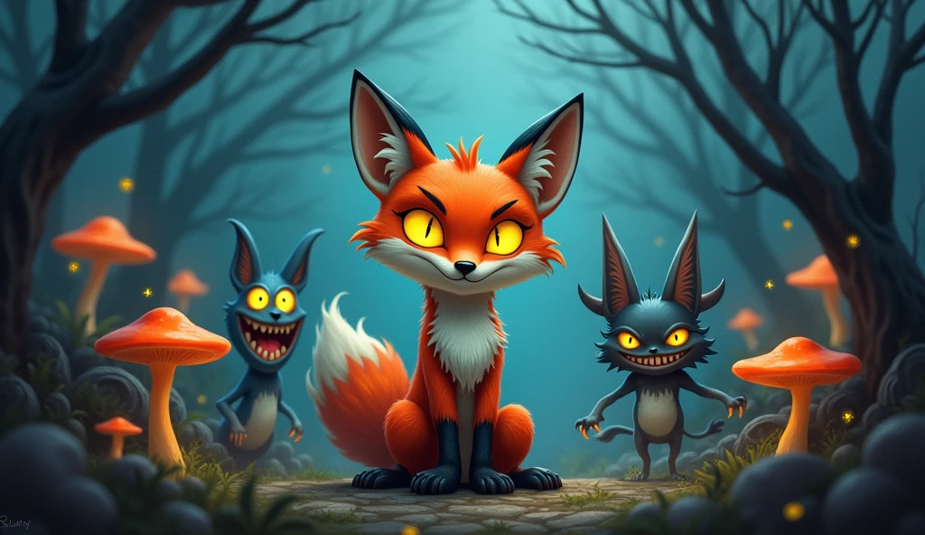 FOX WITH DEMONS ON HIS SIDE