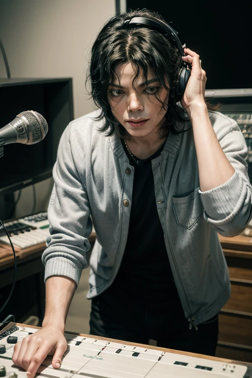 michael jackson in the recording studio