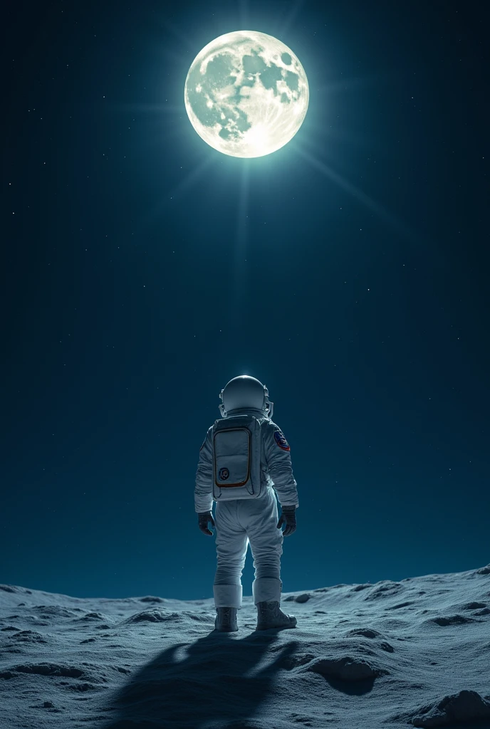 An astronaut watching the moon image 1200x2000