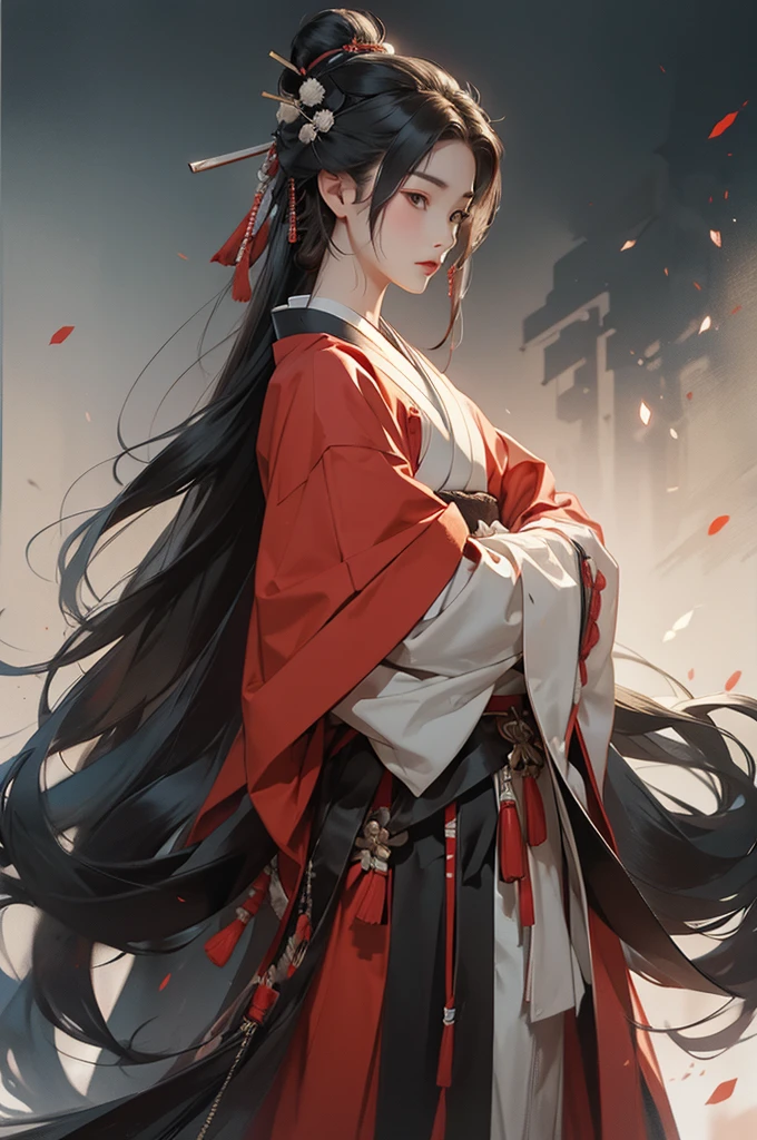 cool, samurai, boy, long hair, samurai outfit, 