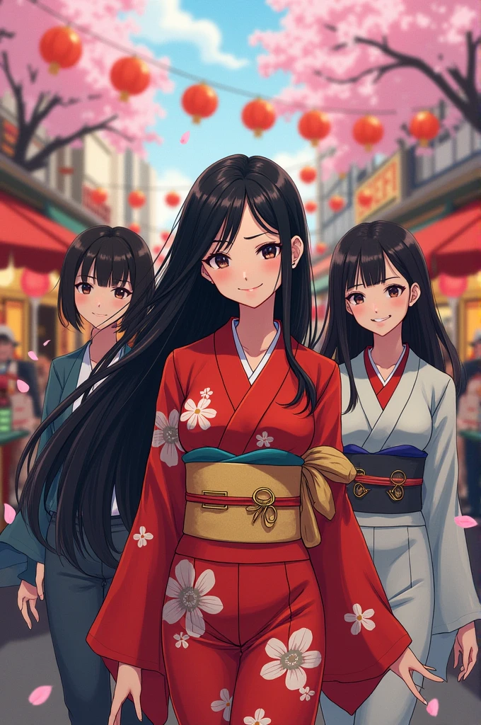 Generate Japanese women with big breasts