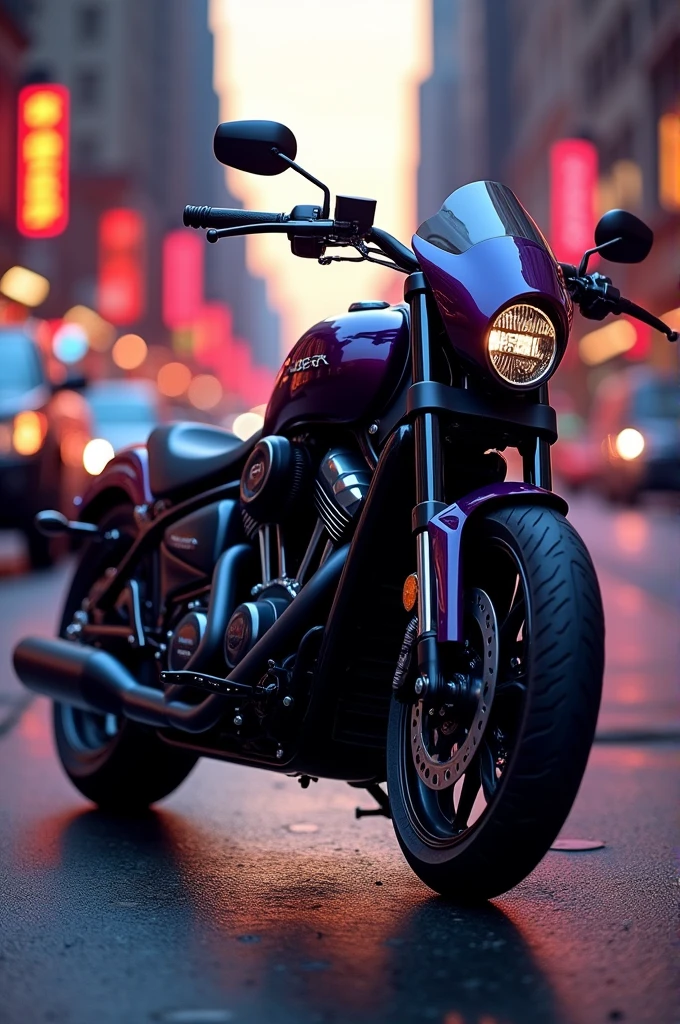Vento Ryder motorcycle purple with black