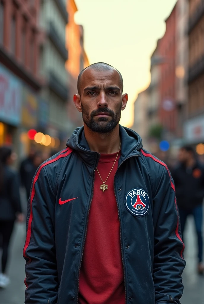 Bald, beardless, black, homeless PSG player