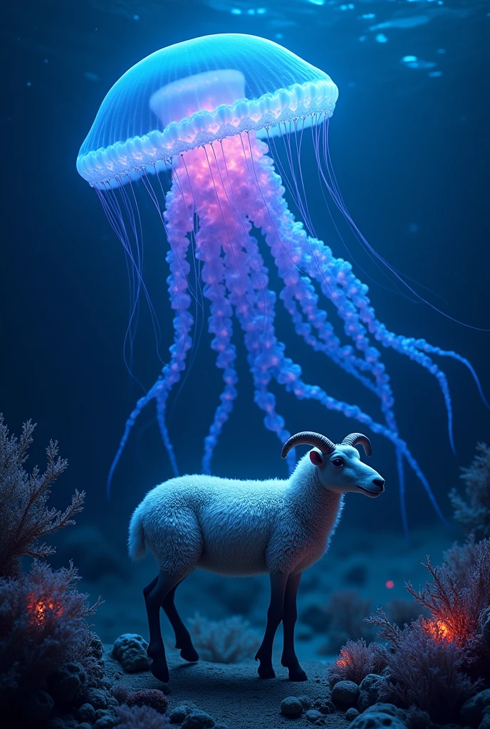 A deep-sea sheep encounters a never-before-seen species at the bottom of the sea