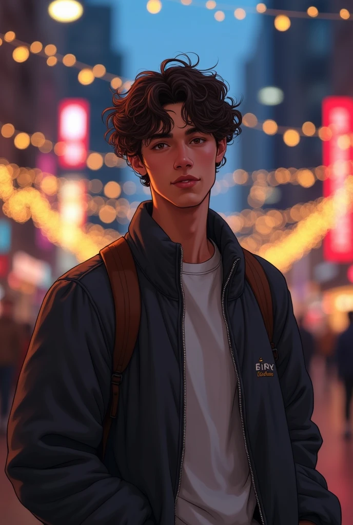 so my ideal type is a tall guy not too fair or dark medium complexion with somewhat curly hair