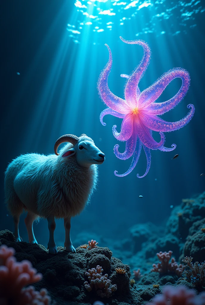 A deep-sea sheep encounters a never-before-seen species at the bottom of the sea, unlike anything humanity has ever seen