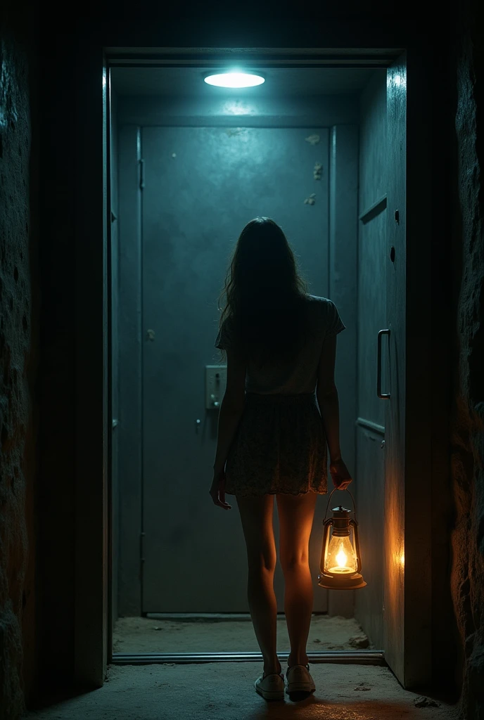 Finally, The elevator stopped and the doors slowly opened., revealing a dark tunnel. “Are we ready for this??" asked Agustina, looking at his friends. With a collective nod, They entered the tunnel, lighting the way with their lanterns. As they advanced, They started telling jokes to ease the tension. “Why ghosts are bad liars”?" asked Sebastian. “Because you can see through them," he replied, and everyone burst out laughing. Laughter filled the tunnel, and for a moment, the fear faded away.