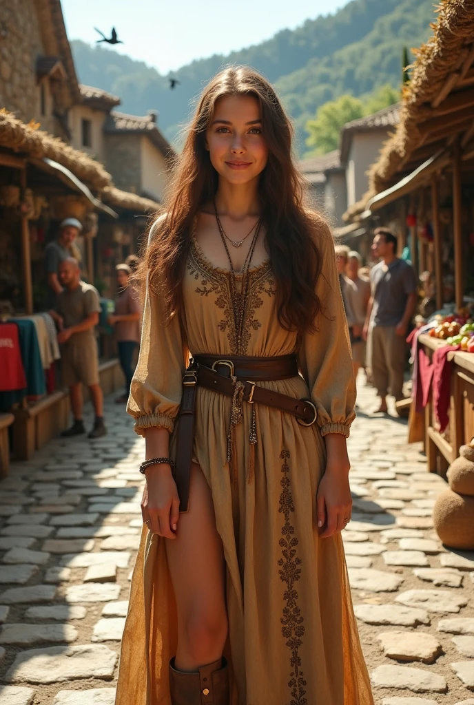 White age girl in medieval times
