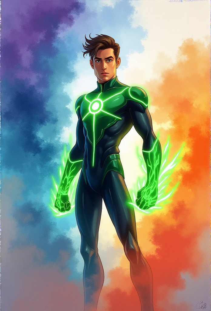 ben10, watercolor, colorfull, smoke, high definition,