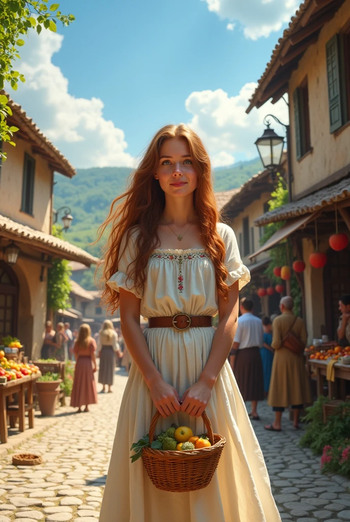 White age girl in medieval times