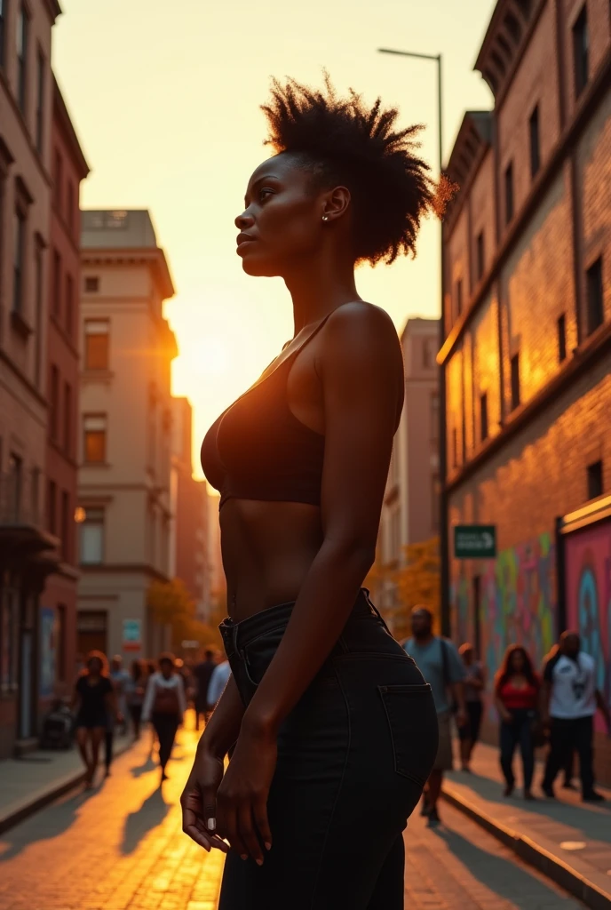 a one woman, big-ass, black,
