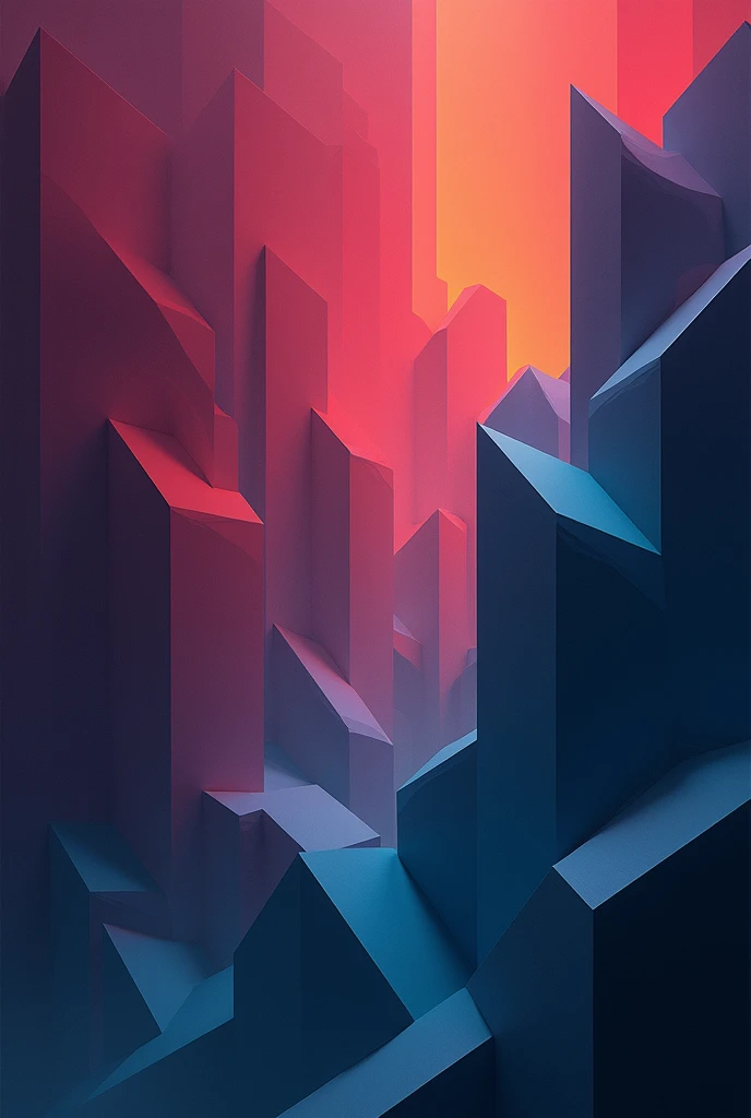 create a geometric shape image with the following colors #4D40E8 #282841 #6C88FF #2E2E4D #191928