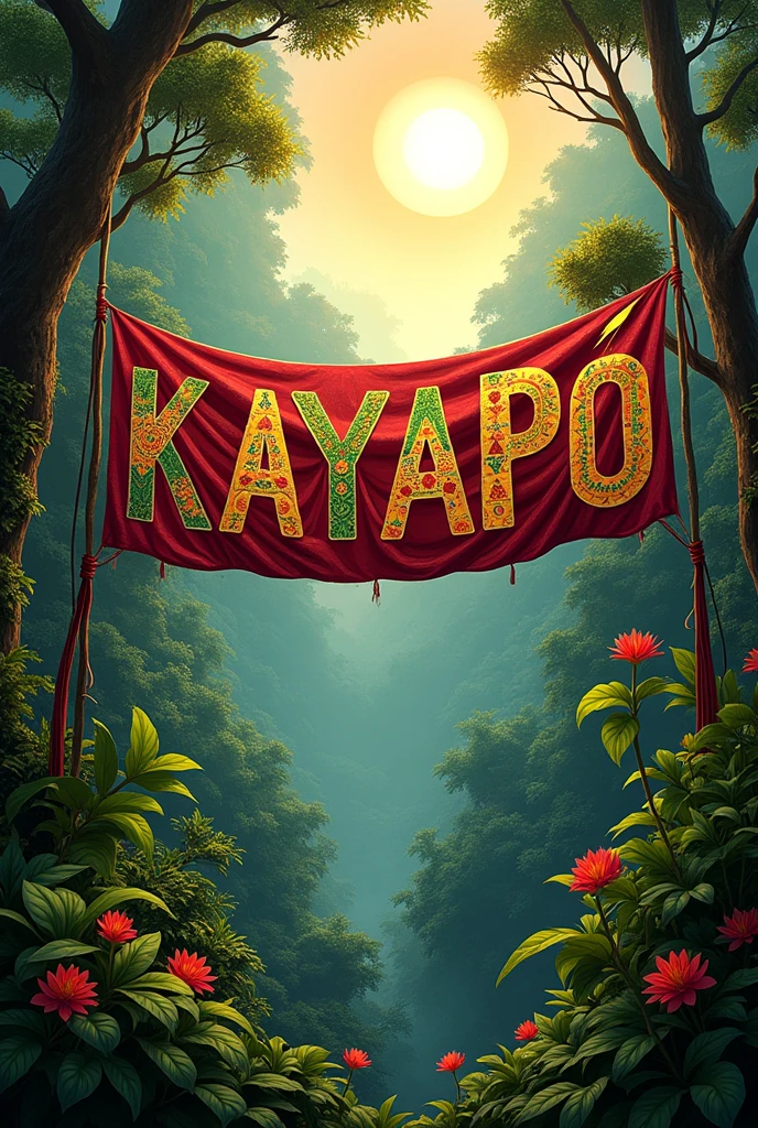 just a banner, written KAYAPÓ