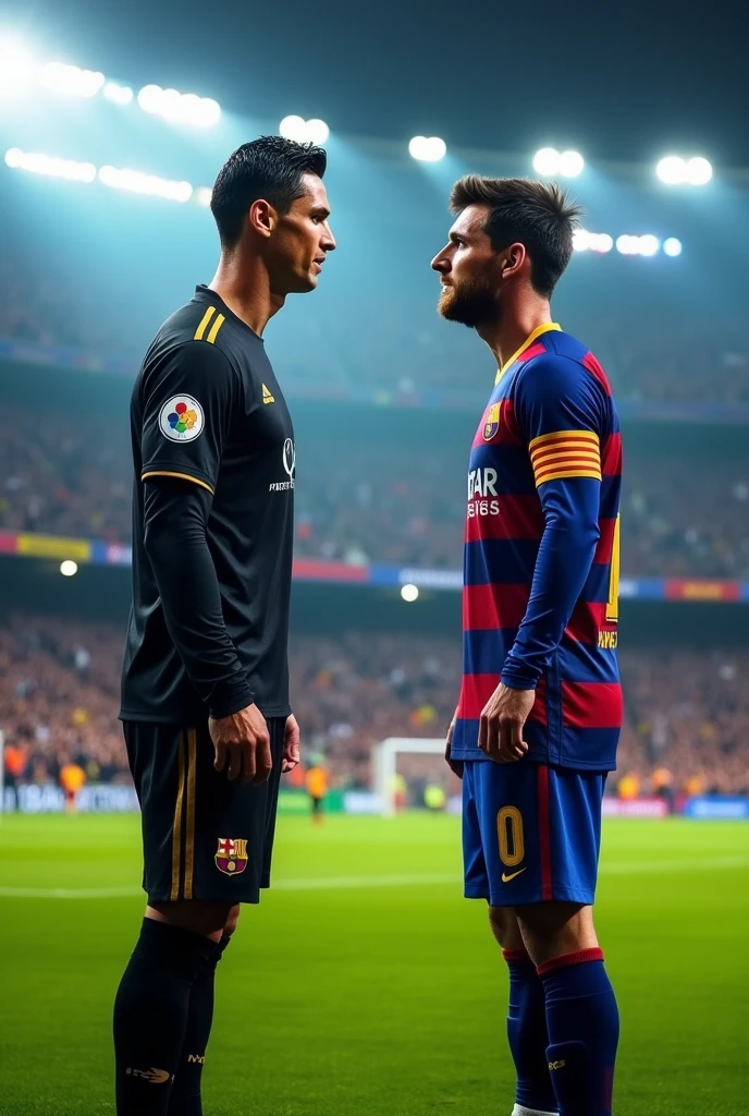 Cristiano Ronaldo and Messi