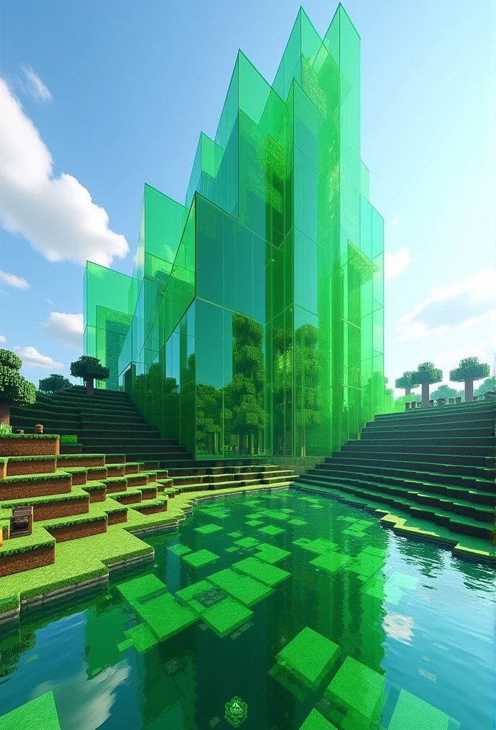 minecraft glass, green