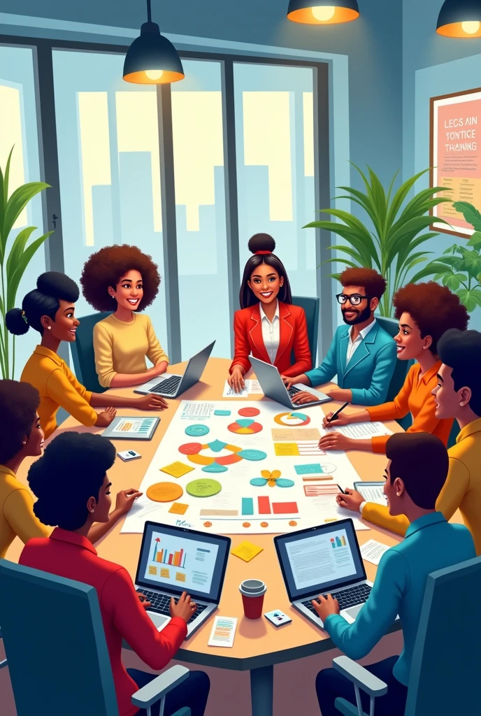 Generate an artwork that shows Collaborative Action for Competitiveness