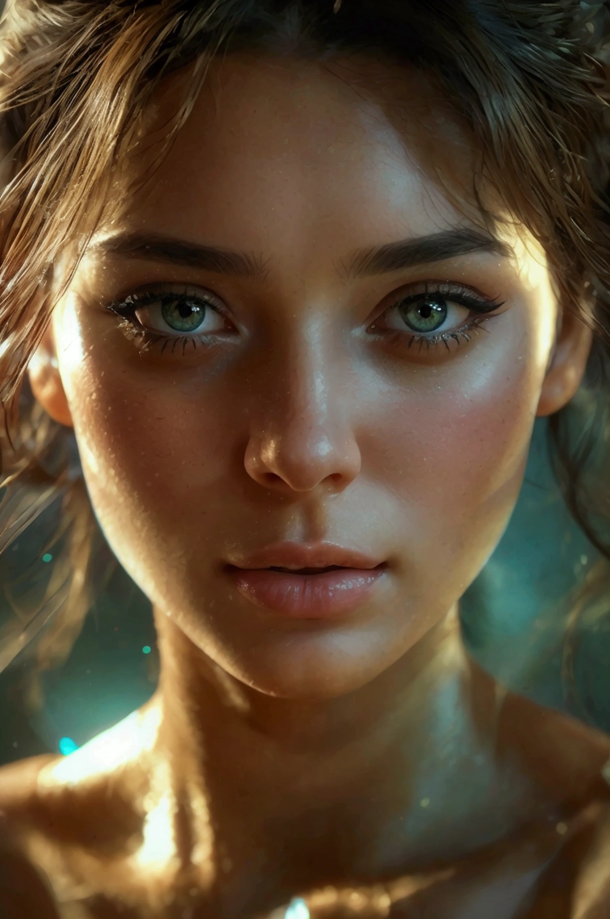 colombienne, 20 years old, perfect body proportion, beautiful detailed eyes, beautiful detailed lips, extremely detailed face, long eyelashes, beautiful face, beautiful skin, flawless makeup, elegant pose, soft lighting, photorealistic, cinematic lighting, highly detailed, 8k, (best quality,4k,8k,highres,masterpiece:1.2),ultra-detailed,(realistic,photorealistic,photo-realistic:1.37),studio lighting,physically-based rendering,extreme detail description,vivid colors,portrait photo