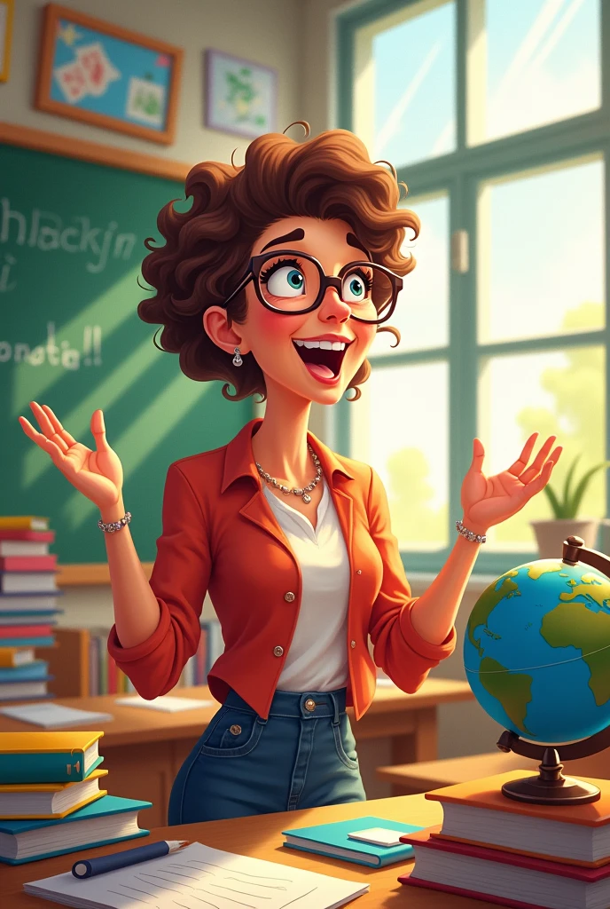 A cartoon of my teacher