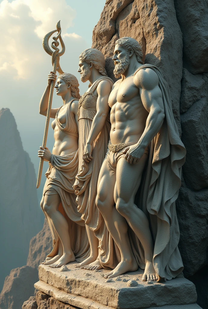 Olympus tattoo realism as sculpture