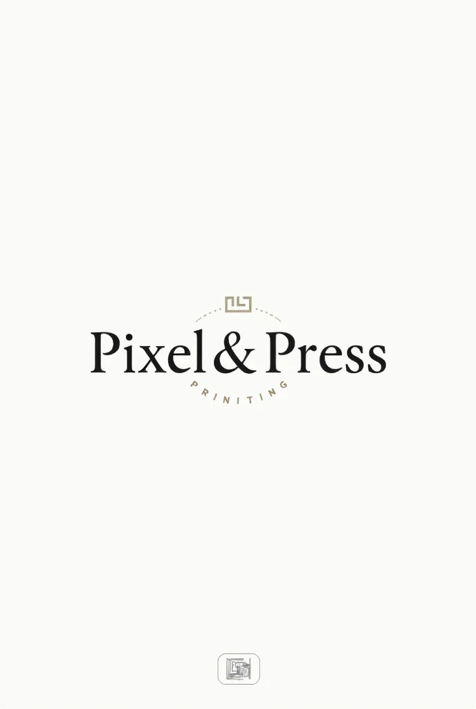 Create a logo for my business Pixel & Press
using this instructions
- Minimalist & Elegant:
- Use a clean, simple design with a subtle pixel or printing press element.
- Opt for a sophisticated font and a limited color palette (black, white, gray, or a single accent color).