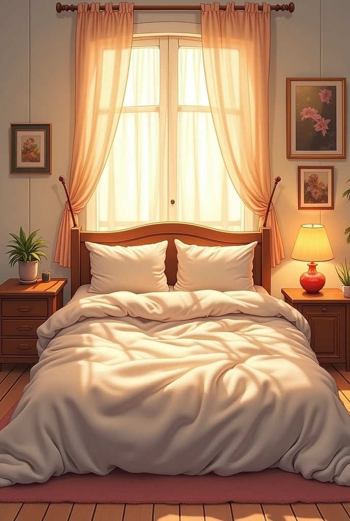 Double bedroom in drawing