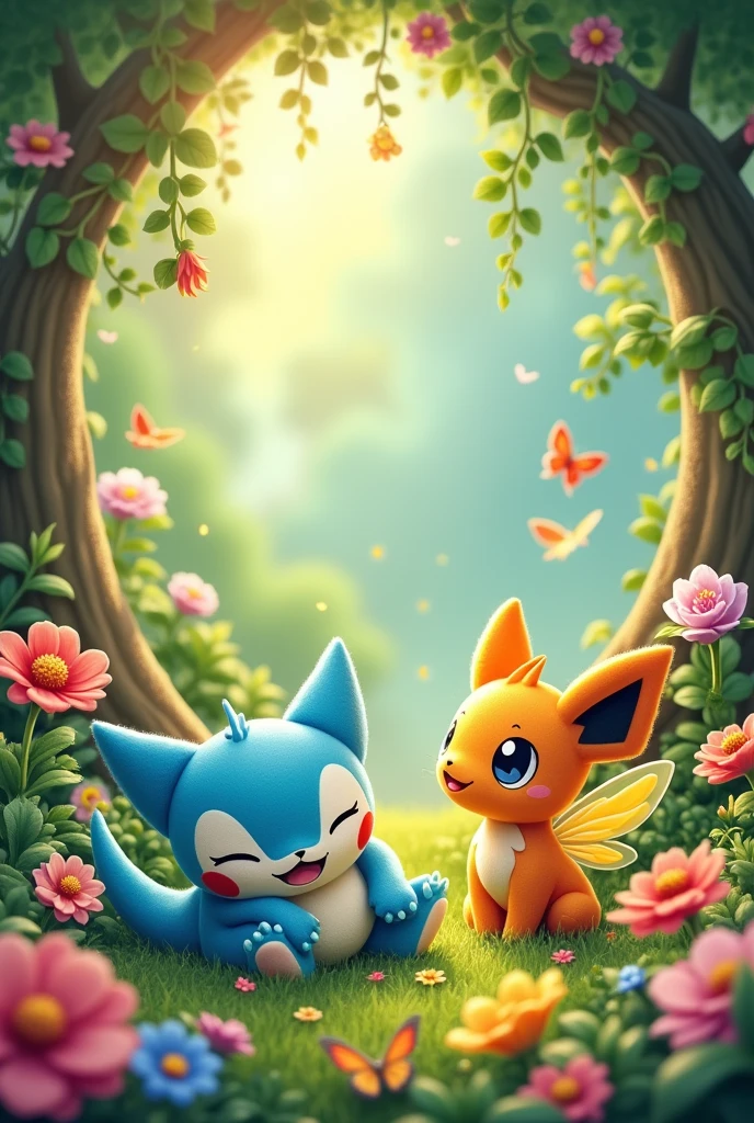 Baby Snorlax and Baby Speon Baby Dragonair and Baby Vinasaur