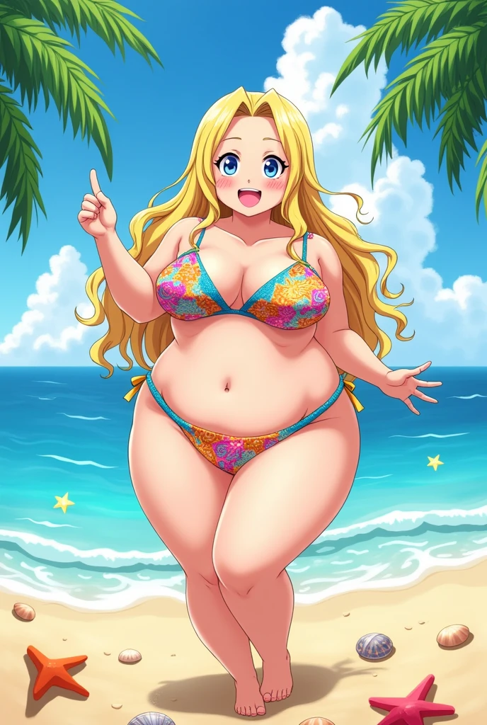 lucy do anime fairy tail no estilo chubby de bikini