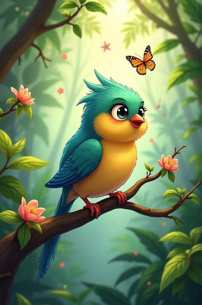 A little bird with giant testicles