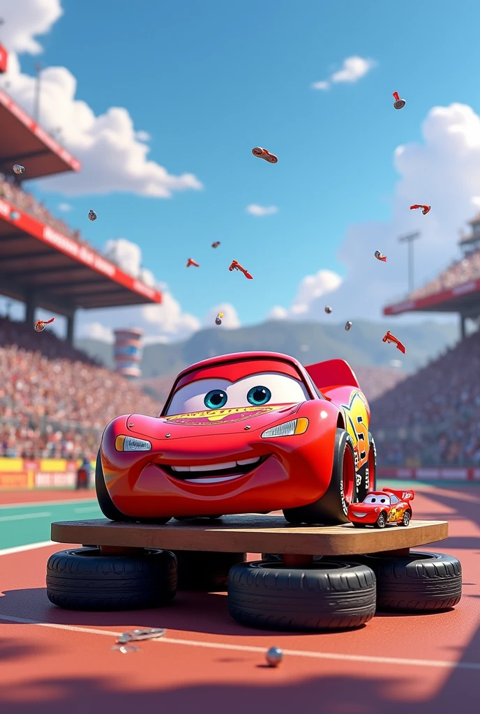 McQueen McQueen eating the car