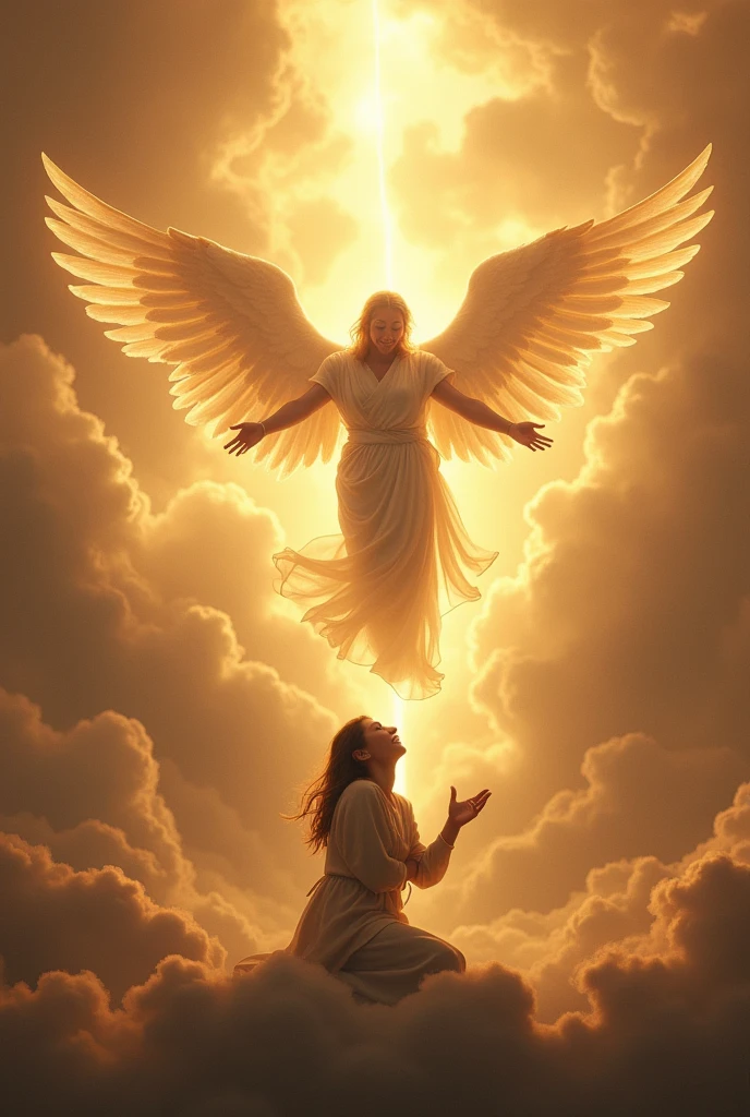 I create the image of a division of angels with glorious armor coming to the aid of a faithful person praying, asking for help, crying out for divine help. Ok..