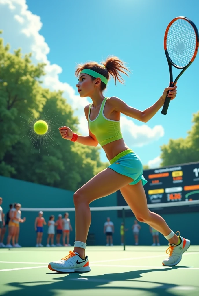 do tennis with a screen adding calories