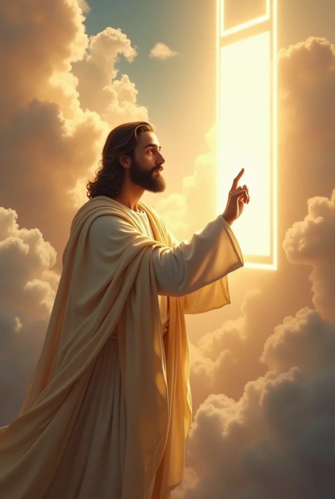Image of Jesus pointing to the screen