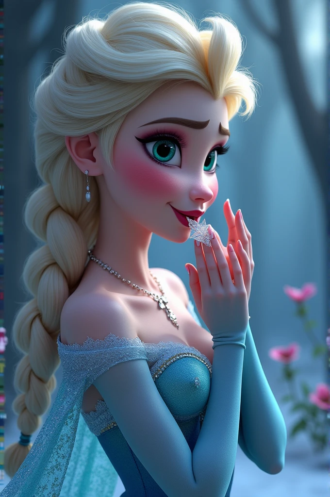 Elsa princess sucking a penis