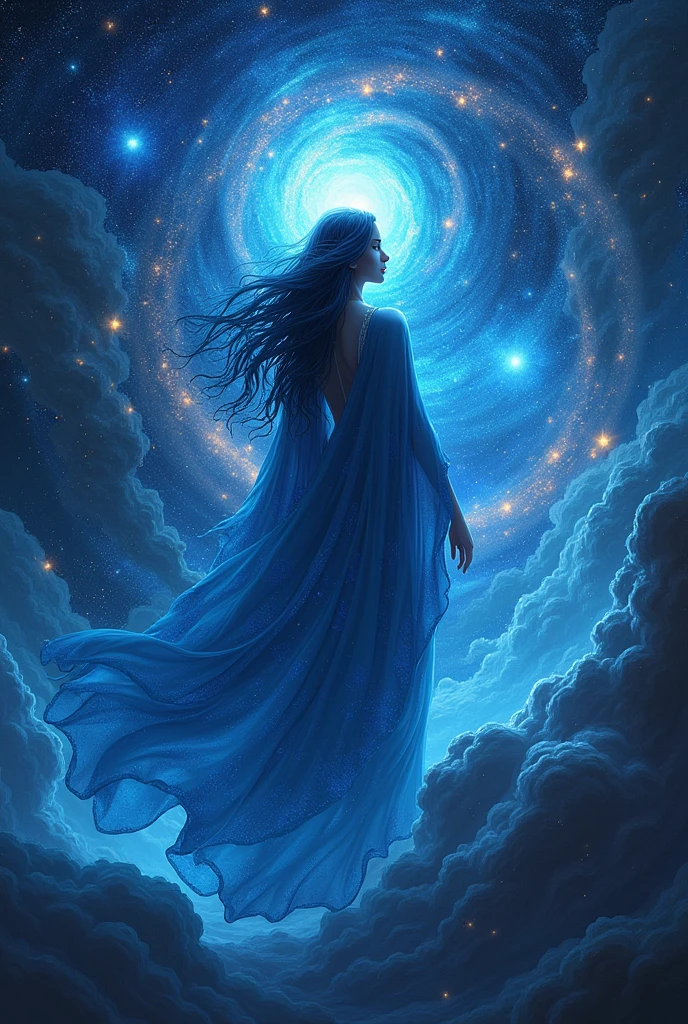 create an image that personifies the astrological positioning: Pluto in Aquarius