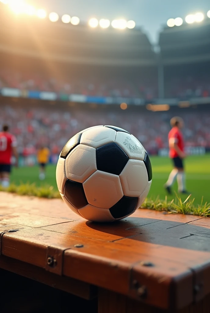 Create me a profile picture for a YouTube channel with the theme ball on the table, your football channel