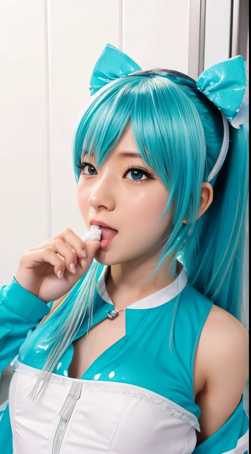 Miku fills her body with semen
