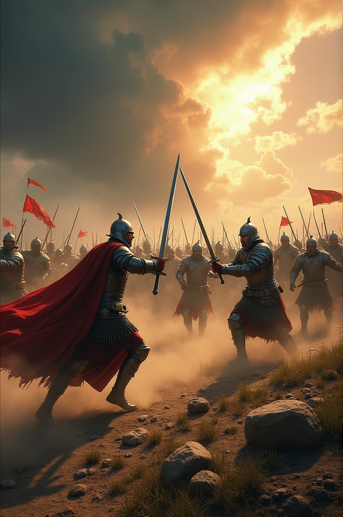 Video of a battle of warriors