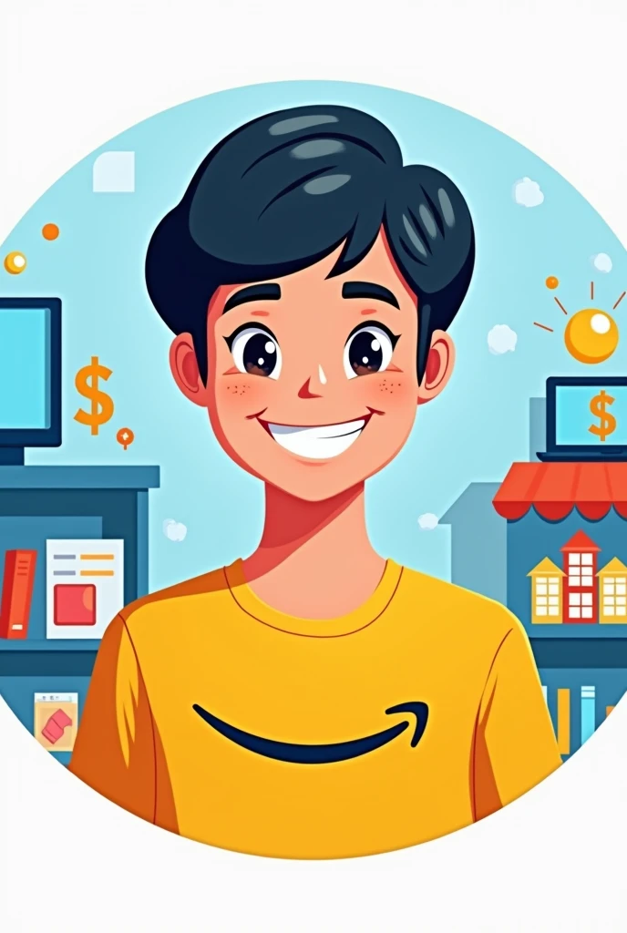 Create a profile picture for a channel selling Amazon products