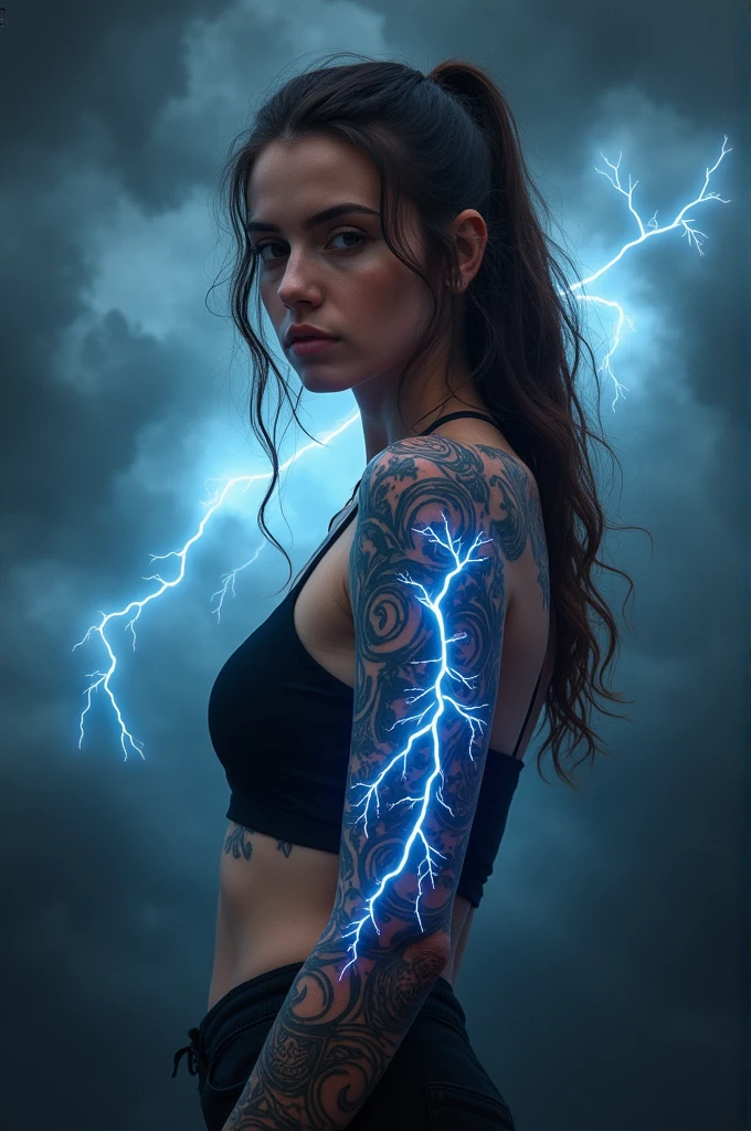 lightning, tattoo 