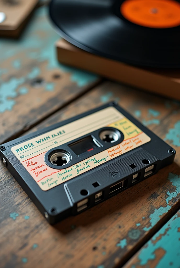 A cassette seen from a frontal angle