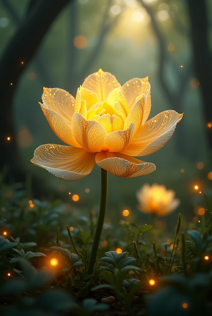 magical golden flower
