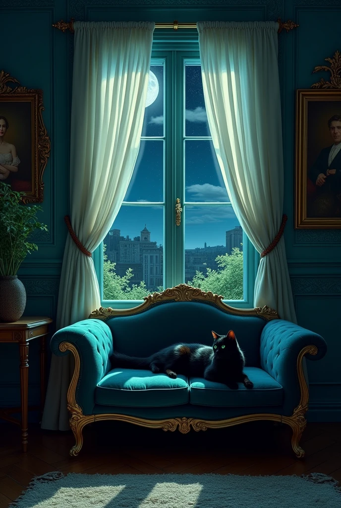 Beautiful room　Midnight　Cat
