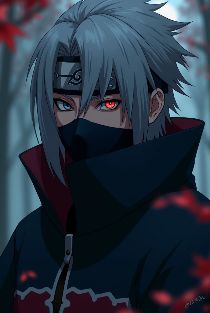 Kakashi Akatsuki front close up