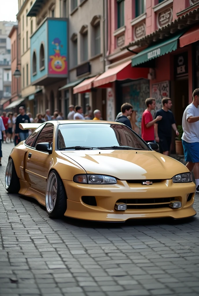 A wide body 1998 beige Chevrolet cavalier z24