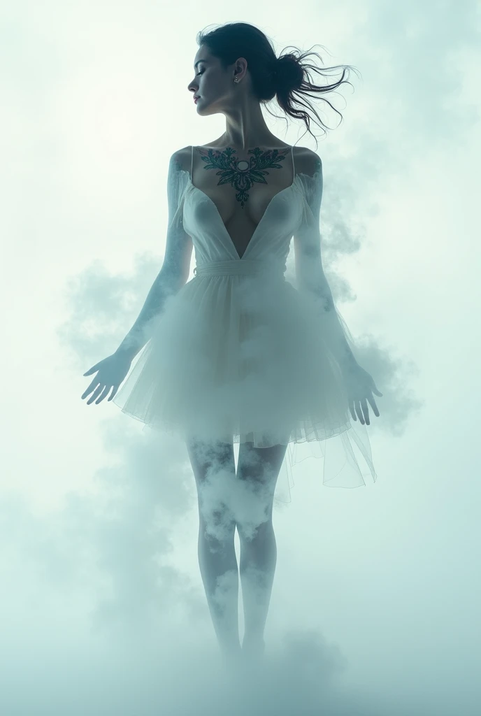 Corps lumineux translucide et vaporeux fait de fumée ,une sublime femme faite de lumière et de fumée et de brouillard,esquisser,minimalisme, Lignes claires,(double exposition:1.4),ornement délicat,Kouindji,(Tir sur le haut des cuisses:1.3),Prise de vue complète du corps, vue de face, Effet Tyndall,mise au point douce,16k, Graphiques acides, sublime femme faite de fumée translucide, translucide et transparence, nuage et fumée ,oeuvre fantastique,(Visage vibrant détaillé:1.33),(robe manteau:0.15),masterpiece,(trash-polka Tatouages:1.4),(Corps lumineux translucide et vaporeux:1.2),Un design minimaliste,d’un contour de silhouette et d’une belle femme sublime,Monde des ombres, masterpiece art complexe,((fond blanc1.5)),(bretelles:0.6),