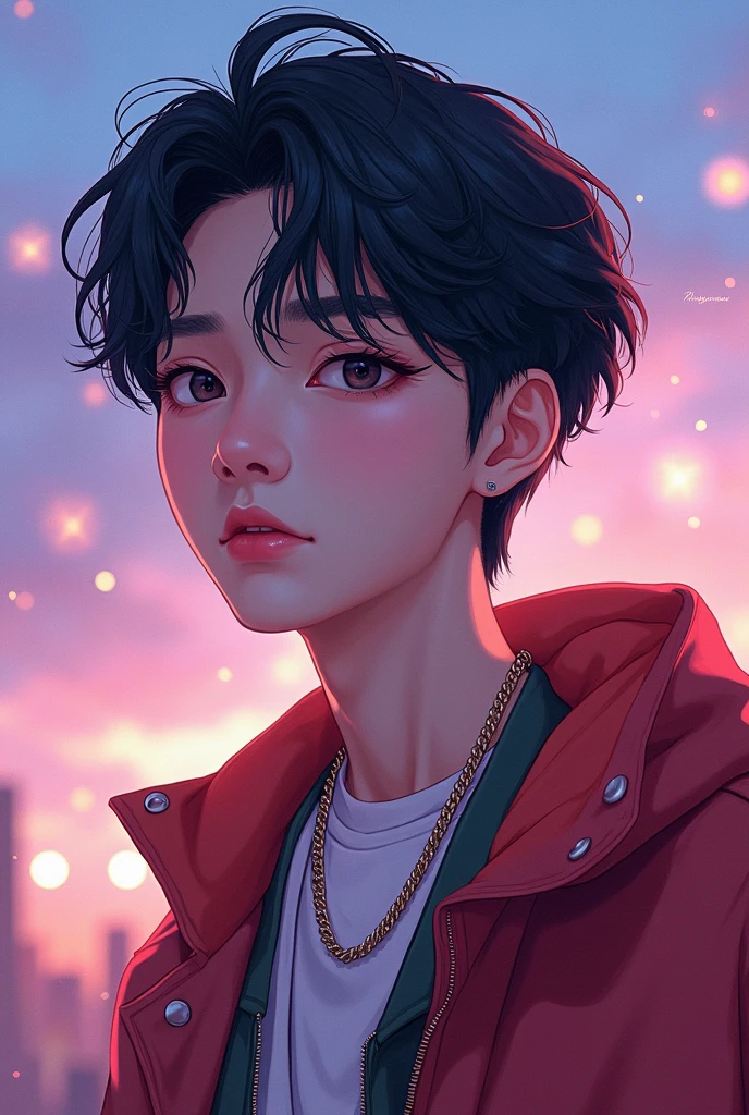 Make a picture of enhypen jungwon