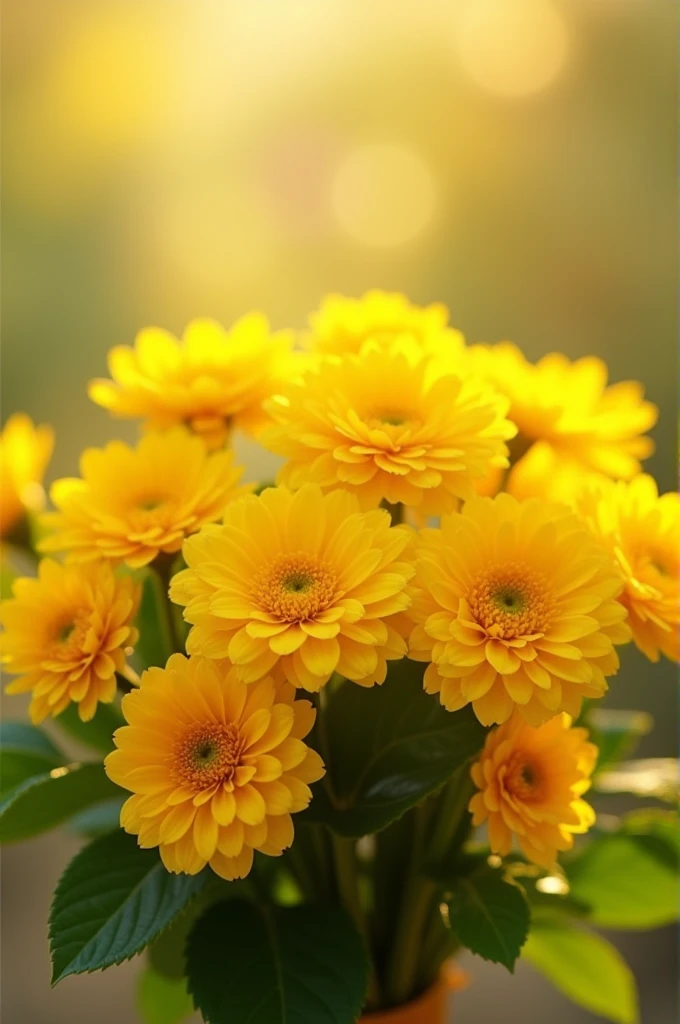 Here is a nice detail of yellow flowers to give to the girl I love