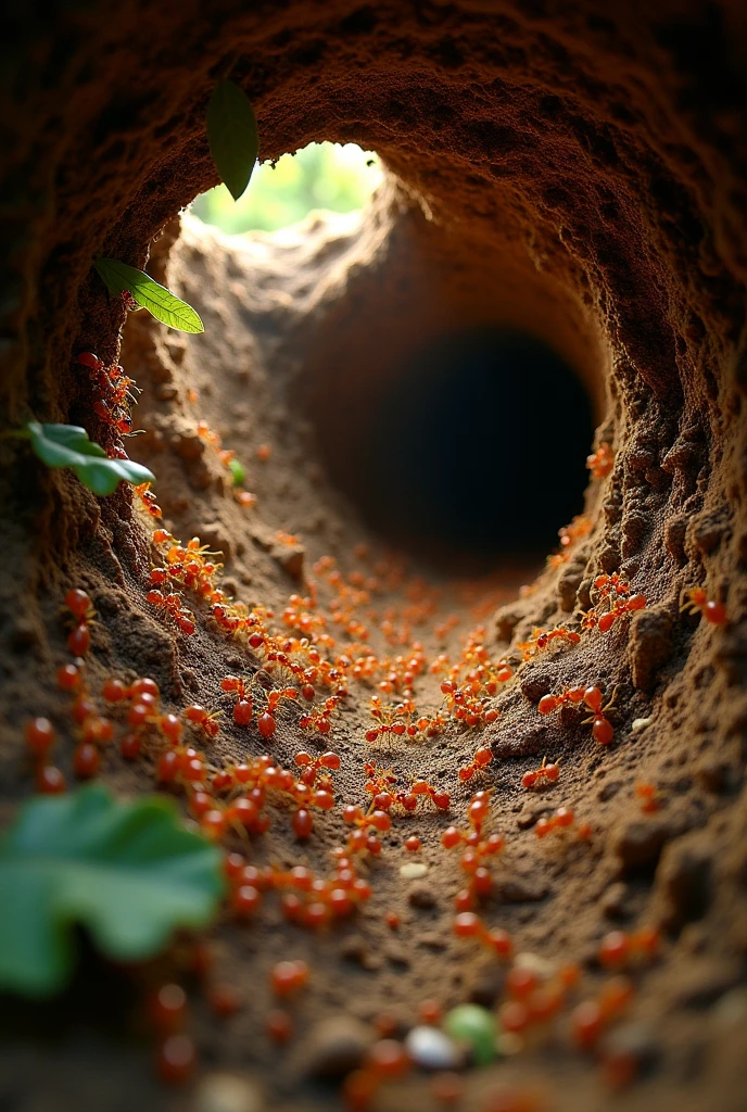 Inside an anthill