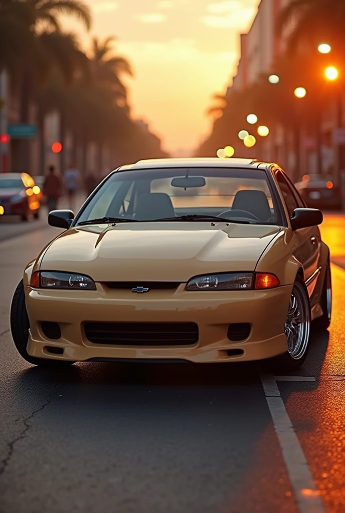 A wide body 1998 beige Chevrolet cavalier z24