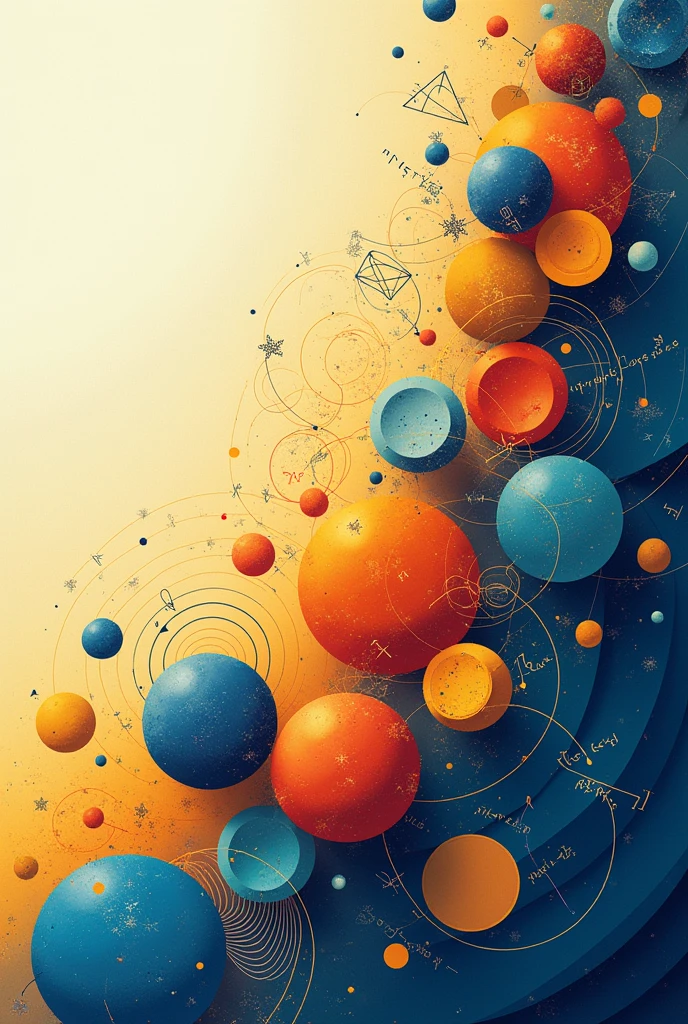 A trigonometry and geometry cover without people with various elements